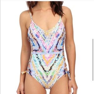 Mara Hoffman - Lace Up Side Reversible One Piece